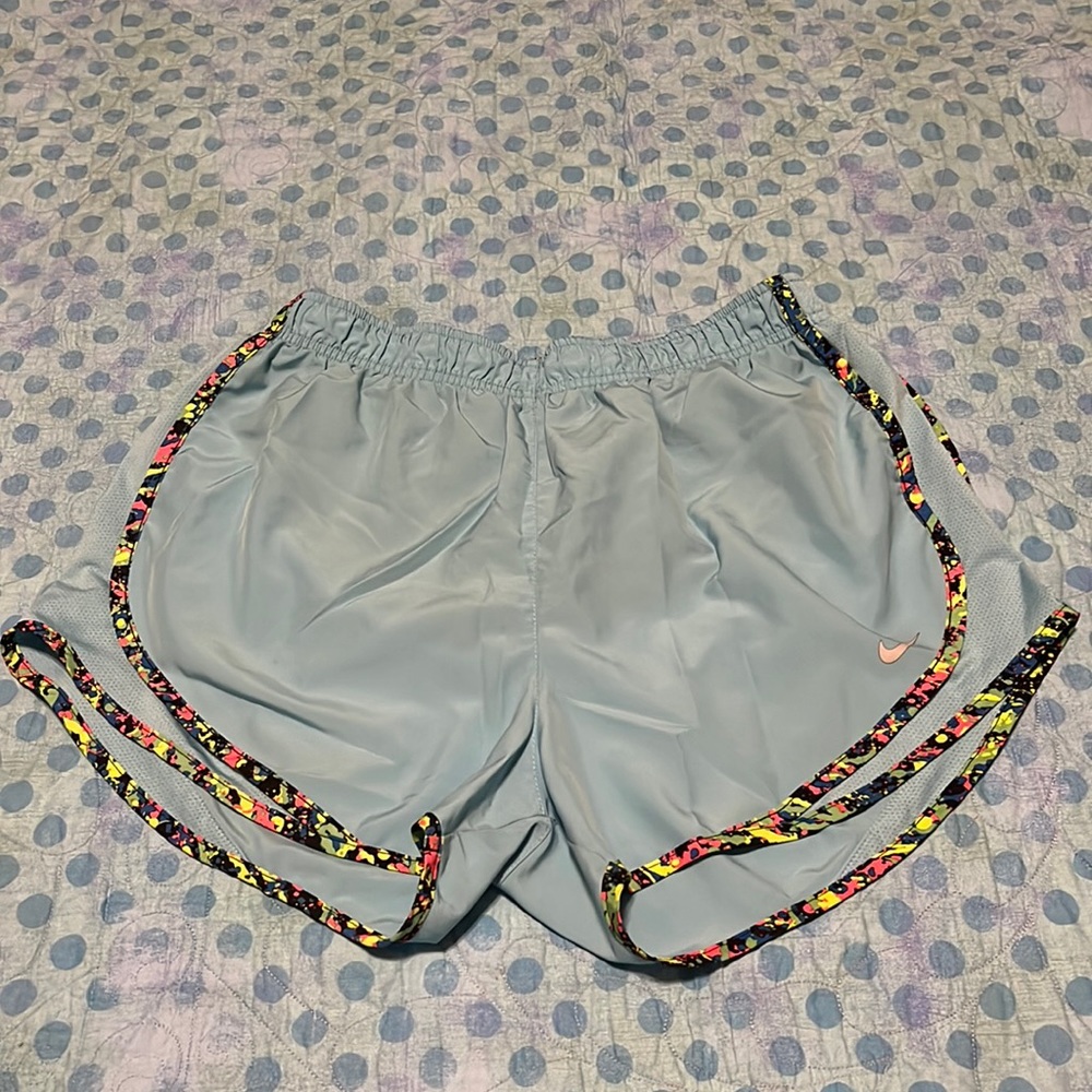 Blue Confetti Nike shorts
